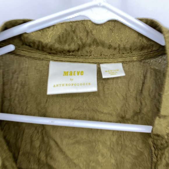 Maeve Green Bomber Jacket Medium - Picture 4 of 10